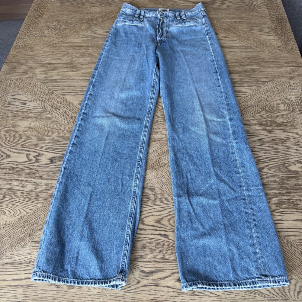 Citizens of Humanity Gaucho High Rise Wide Leg Jeans Light Wash Blue Size 23